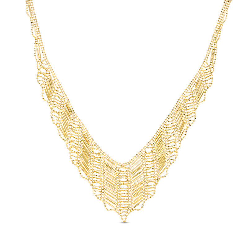 Main Image 1 of Cleopatra Necklace in 14K Gold - 17&quot;