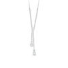 Thumbnail Image 1 of Lab-Created White Sapphire Lariat Necklace in Sterling Silver