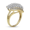 Thumbnail Image 1 of 1 CT. T.W. Baguette and Round Diamond Multi-Row Split Shank Ring in 10K Gold