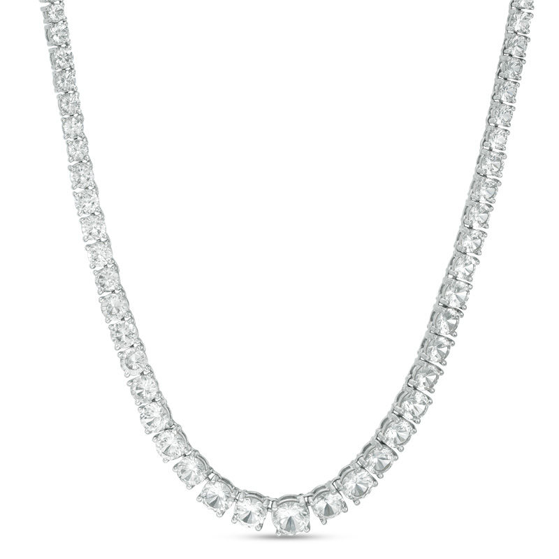 Pearl Necklace June Birthstone White Sapphire Wedding - Etsy | White  sapphire necklace, June birth stone, White sapphire