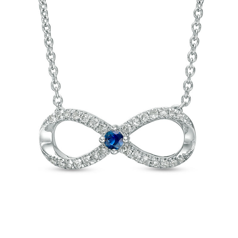 Blue sapphire 2025 infinity necklace