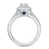 Thumbnail Image 2 of Vera Wang Love Collection 5/8 CT. T.W. Princess-Cut Diamond Double Frame Engagement Ring in 14K White Gold