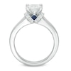 Thumbnail Image 3 of Vera Wang Love Collection 1-1/10 CT. T.W. Princess-Cut Diamond Solitaire Collar Engagement Ring in 14K White Gold