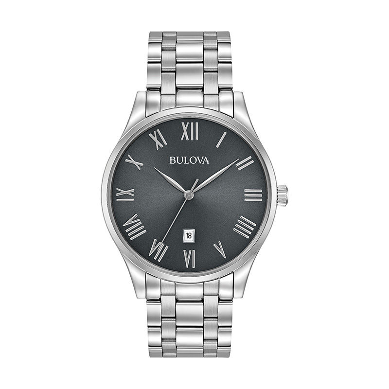 Main Image 1 of Men's Bulova Classic Collection Watch with Grey Dial (Model: 96B261)