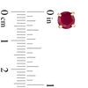 Thumbnail Image 2 of 6.0mm Ruby Solitaire Stud Earrings in 10K Gold