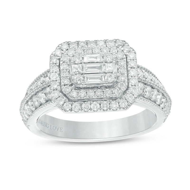 Vera Wang Love Collection 1 CT. T.W. Composite Diamond Vintage Style ...