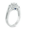 Thumbnail Image 2 of Vera Wang Love Collection 1 CT. T.W. Diamond Swirl Frame Split Shank Engagement Ring in 14K White Gold