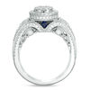 Thumbnail Image 3 of Vera Wang Love Collection 1 CT. T.W. Composite Diamond Vintage Style Split Shank Engagement Ring in 14K White Gold