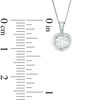 Thumbnail Image 2 of 1/3 CT. Certified Canadian Diamond Solitaire Tension Pendant in 14K White Gold (I/I2) - 17&quot;