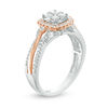 Thumbnail Image 2 of 1/2 CT. T.W. Diamond Cushion Frame Ring in 10K Two-Tone Gold