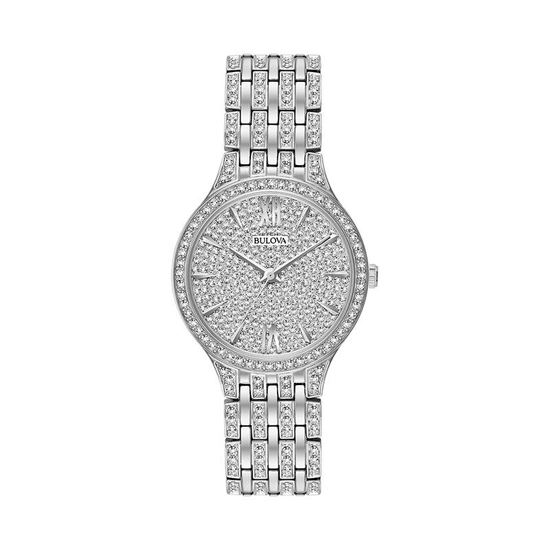 Ladies' Bulova Crystal Accent Watch (Model: 96L243)