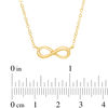 Thumbnail Image 2 of Infinity Necklace in 10K Gold - 17&quot;