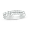 Thumbnail Image 1 of 3/4 CT. T.W. Diamond Double Row Anniversary Band in 14K White Gold