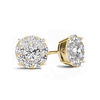 Thumbnail Image 1 of 1-1/5 CT. T.W. Diamond Frame Stud Earrings in 10K Gold