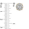 Thumbnail Image 2 of 1-1/5 CT. T.W. Diamond Frame Stud Earrings in 10K Gold