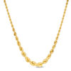 Thumbnail Image 1 of Graduated Rope Chain Necklace in 10K Gold