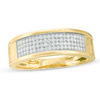 Thumbnail Image 1 of Men's 1/4 CT. T.W. Diamond Wedding Band in 10K Gold