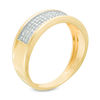 Thumbnail Image 2 of Men's 1/4 CT. T.W. Diamond Wedding Band in 10K Gold