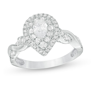 Enchanted Disney Fine Jewelry Ariel Two-Tone Diamond Shell Ring 1/10ctw