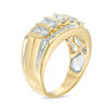 Thumbnail Image 2 of Men's 1-1/2 CT. T.W. Diamond Vertical Multi-Row Ring in 14K Gold