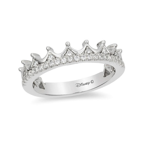 white gold tiara diamond ring