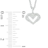 Thumbnail Image 3 of The Kindred Heart from Vera Wang Love Collection 1/10 CT. T.W. Diamond Mini Pendant in Sterling Silver - 19&quot;