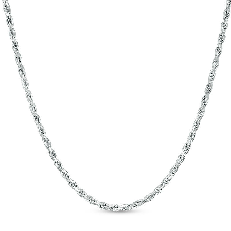 030 Gauge Rope Chain Necklace in Sterling Silver - 18"