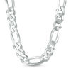 Thumbnail Image 1 of 7.9mm Figaro Chain Necklace in Sterling Silver - 30&quot;