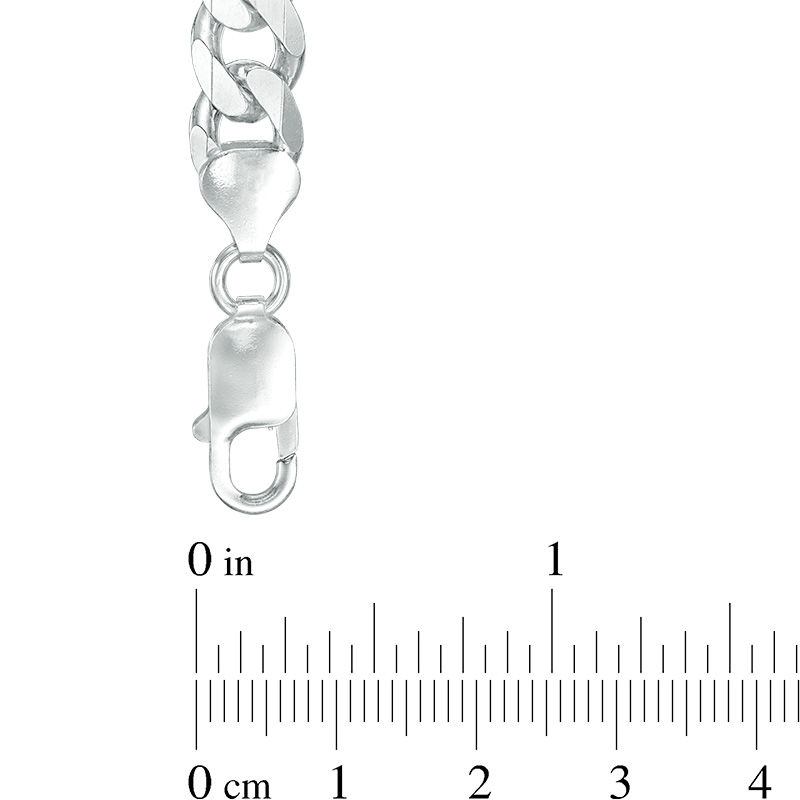 Main Image 2 of 7.9mm Figaro Chain Necklace in Sterling Silver - 30&quot;