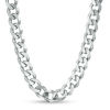 Thumbnail Image 1 of 6.5mm Curb Chain Necklace in Sterling Silver - 24&quot;