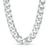 Thumbnail Image 1 of 7.8mm Curb Chain Necklace in Sterling Silver - 24&quot;