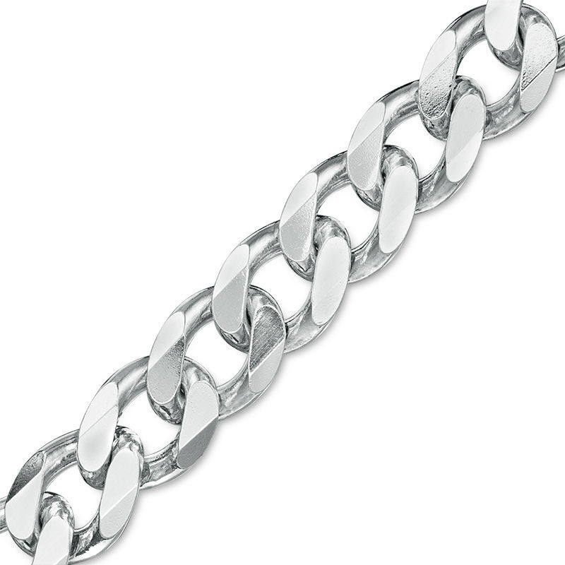 7.8mm Curb Chain Bracelet in Sterling Silver - 8.5"
