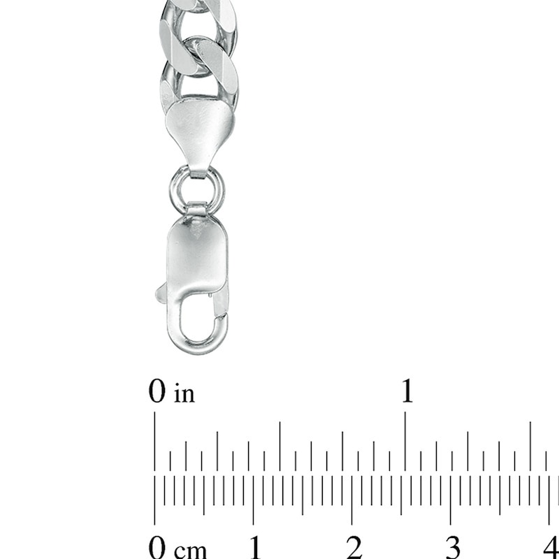 7.8mm Curb Chain Bracelet in Sterling Silver - 8.5"