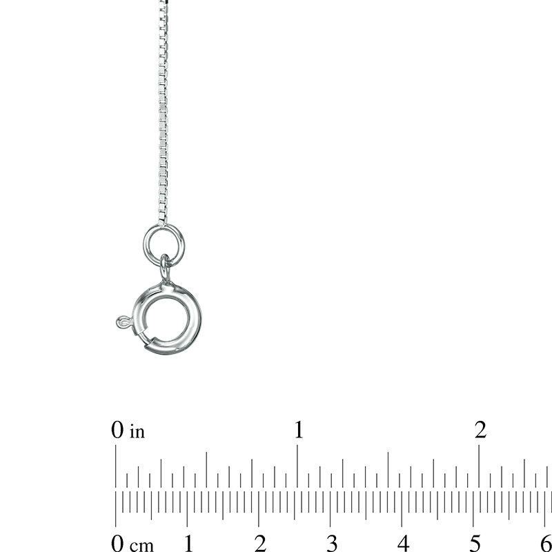 Main Image 2 of 0.55mm Box Chain Necklace in 14K White Gold - 18&quot;