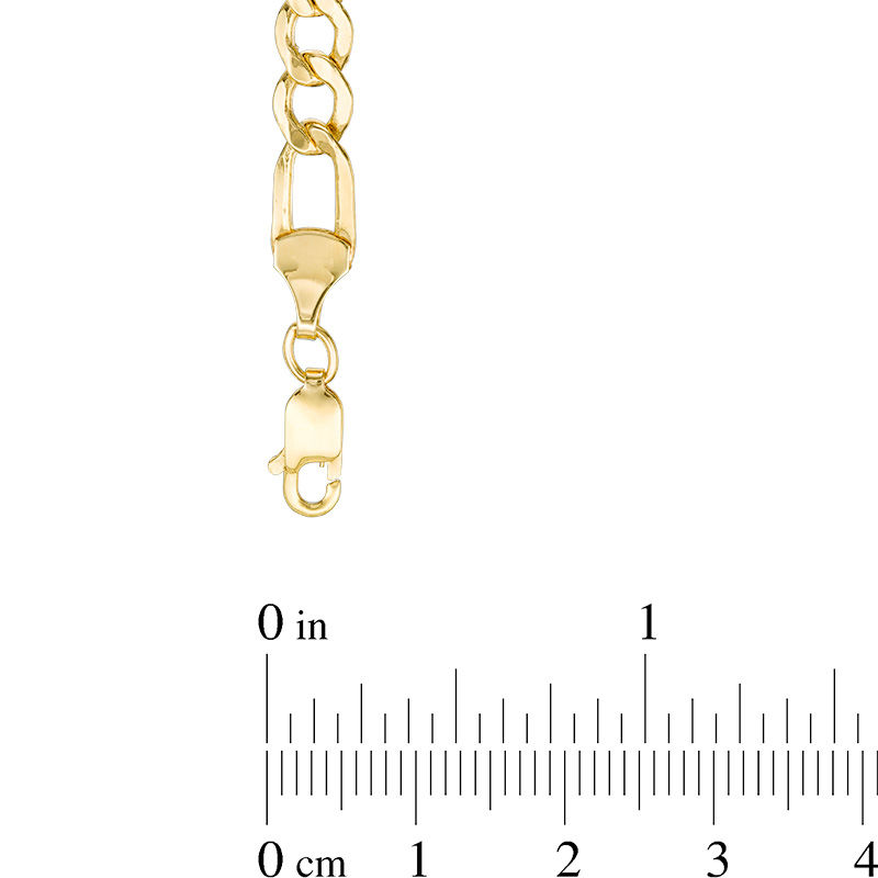 5.0mm Figaro Chain Necklace in 14K Gold - 22