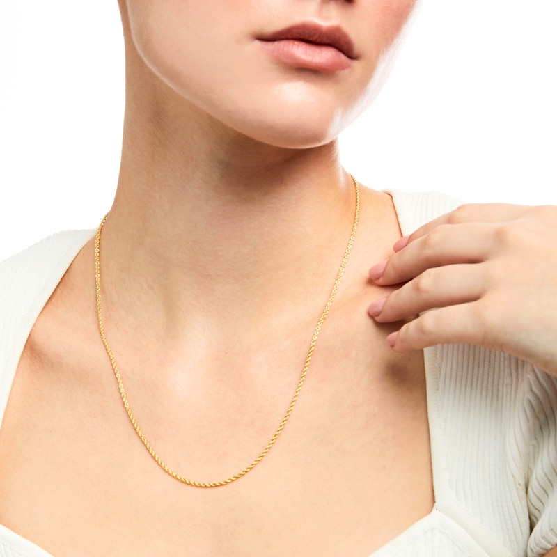 012 Gauge Rope Chain Necklace in 14K Gold - 20"