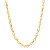 Thumbnail Image 0 of Made in Italy Men's Square Link Chain Necklace in 14K Gold - 22"