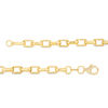 Thumbnail Image 1 of Made in Italy Men's Square Link Chain Necklace in 14K Gold - 22"