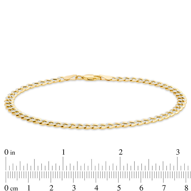 Zales Men's 14K Gold Curb Chain Bracelet