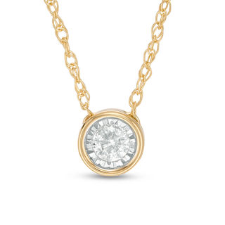 1/4 CT. Certified Canadian Diamond Solitaire Pendant in 14K White