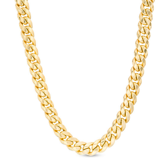 Made in Italy Men's 6.8mm Cuban Curb Chain Necklace in 14K Gold - 24