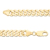 Thumbnail Image 2 of Made in Italy Men's 6.8mm Cuban Link Chain Bracelet in 14K Gold - 8.5"