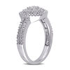 Thumbnail Image 2 of 1/5 CT. T.W. Composite Diamond Frame Promise Ring in Sterling Silver