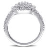 Thumbnail Image 3 of 1/5 CT. T.W. Composite Diamond Frame Promise Ring in Sterling Silver