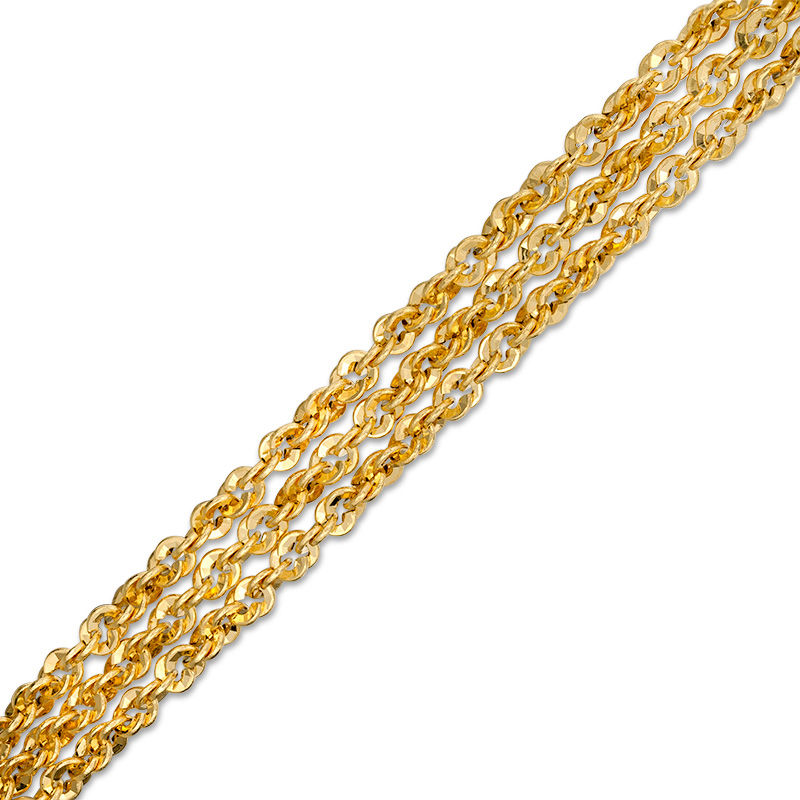 Made in Italy 3.8mm Rope Chain Bracelet in 14K Gold - 7.5