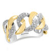 Thumbnail Image 1 of EFFY™ Collection 1/3 CT. T.W. Diamond Chain Link Ring in 14K Two-Tone Gold