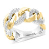 Thumbnail Image 2 of EFFY™ Collection 1/3 CT. T.W. Diamond Chain Link Ring in 14K Two-Tone Gold