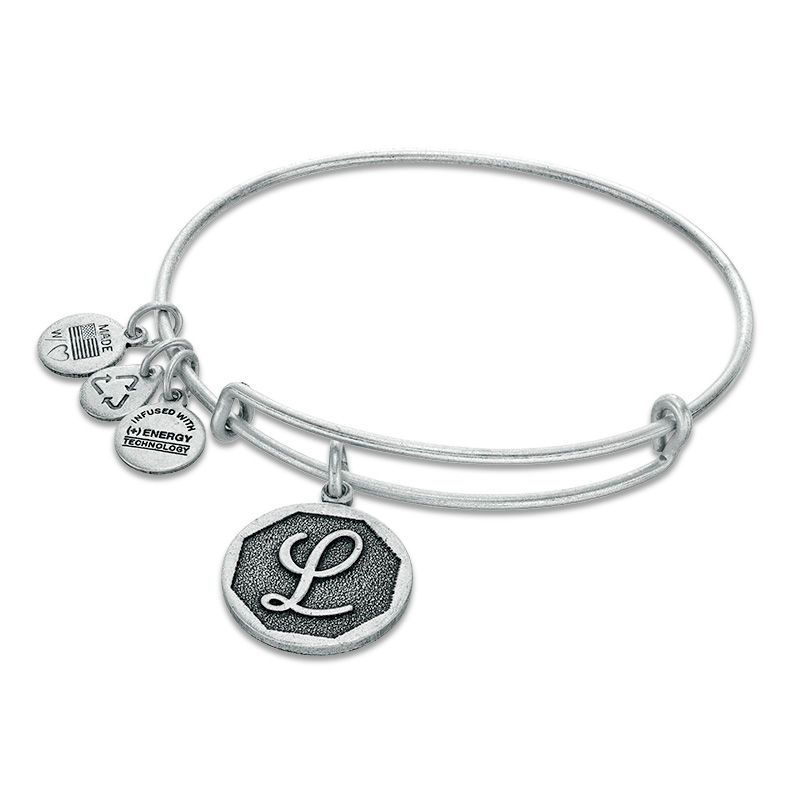 alex and ani l initial bracelet