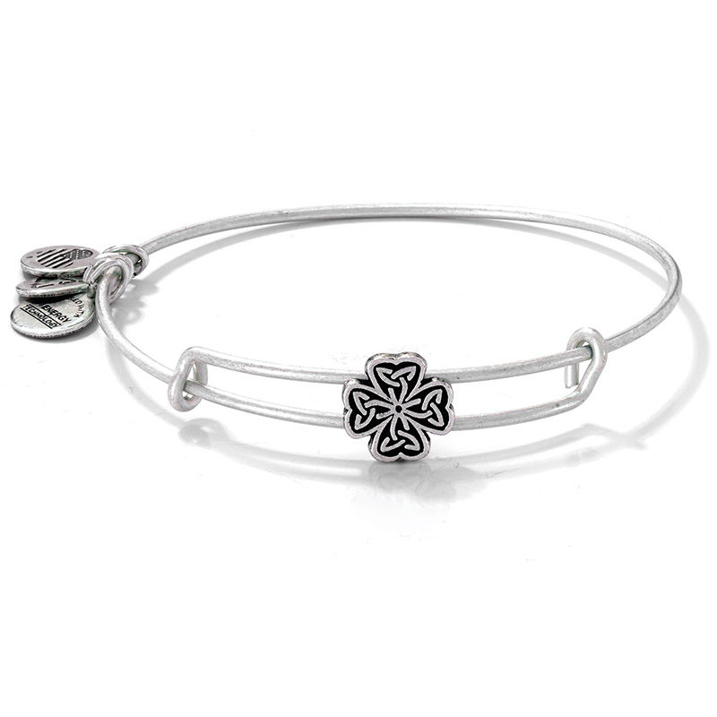 Alex and Ani Four Leaf Clover Charm Bangle