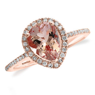 Zales rose gold on sale morganite ring